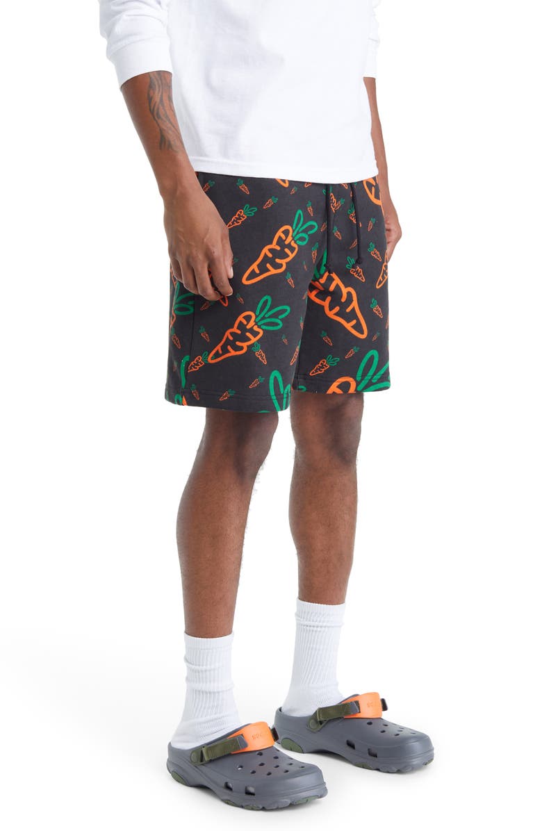 CARROTS BY ANWAR CARROTS Cotton Graphic Sweat Shorts, Alternate, color, 