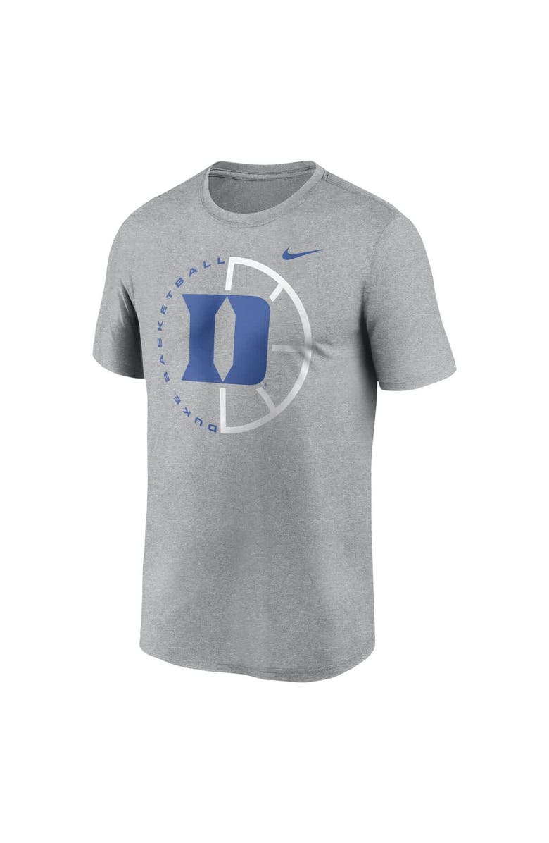 Nike Men's Nike Heather Gray Duke Blue Devils Legend Basketball Icon Performance T-Shirt, Alternate, color,