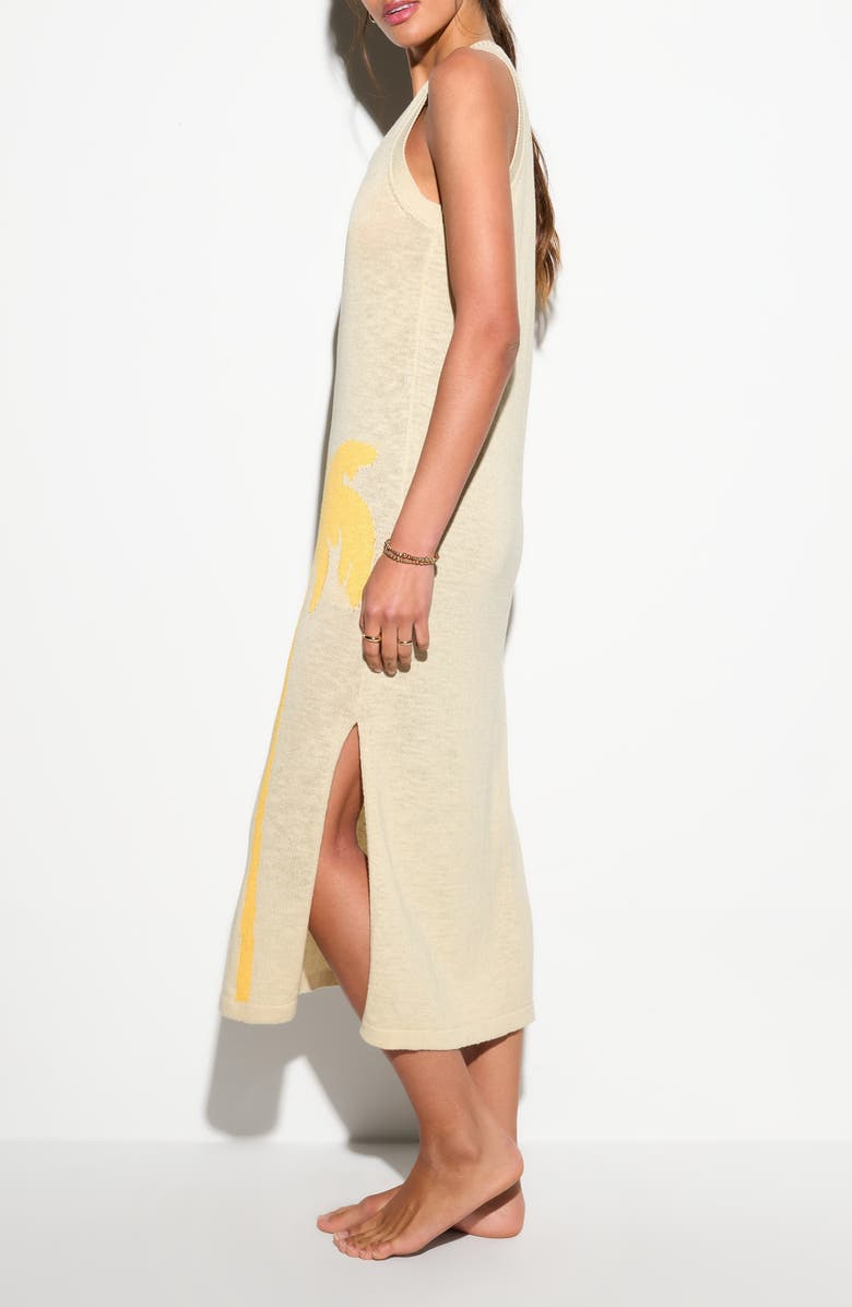 Spiritual Gangster Lucy Palm Tank Sweater Dress, Alternate, color, Canvas