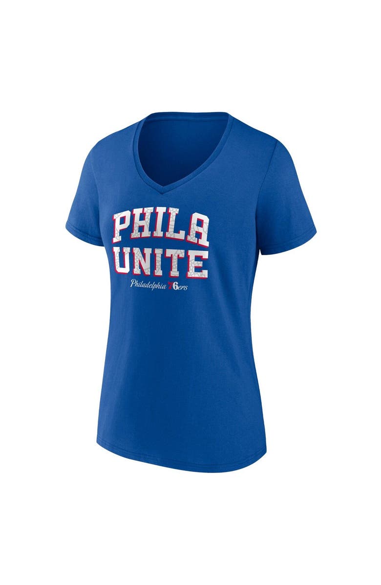 FANATICS Women's Fanatics Branded Royal Philadelphia 76ers Hometown Collection T-Shirt, Alternate, color, 