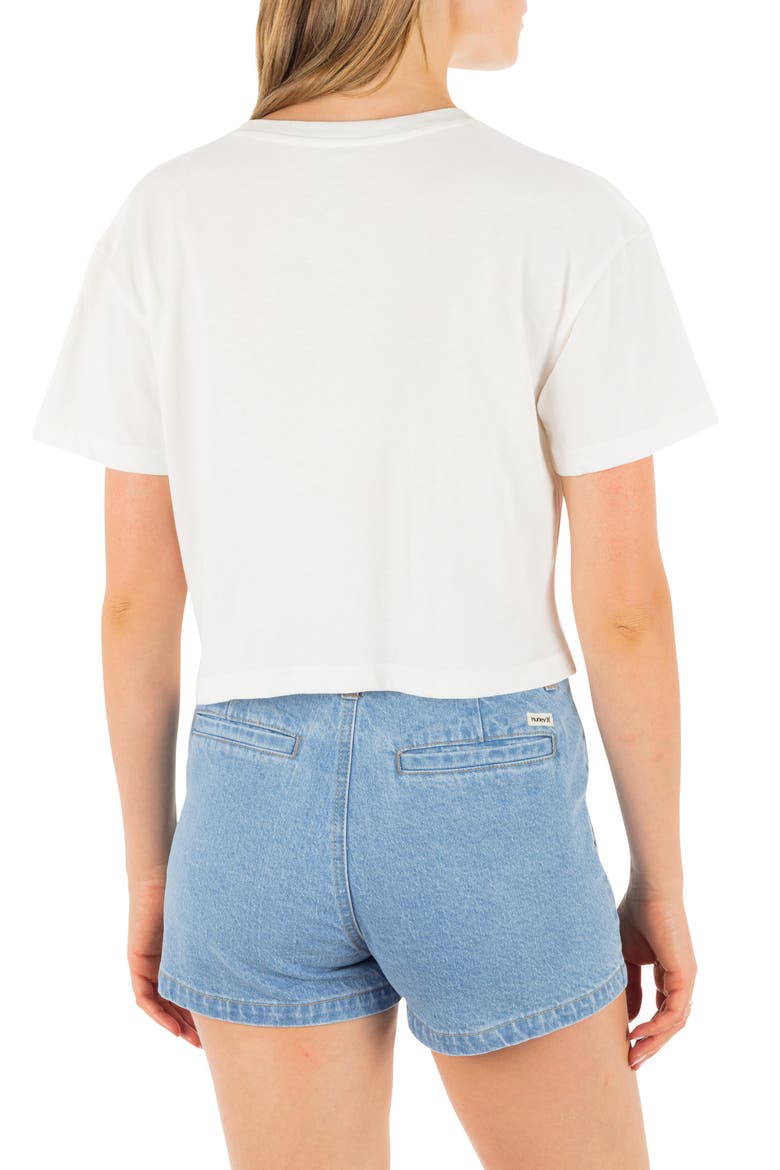 Surf Days Boxy Cotton Crop T-Shirt, Alternate, color, TOFU