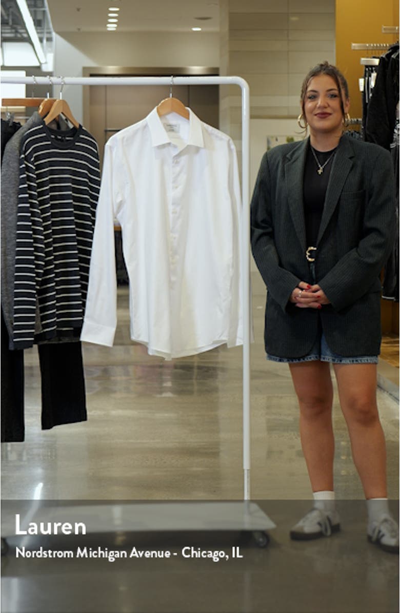 Premium Non-Iron Trim Fit Dress Shirt, sales video thumbnail