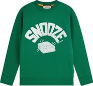 Scotch & Soda Kids' Relaxed Fit Graphic Cotton Sweatshirt