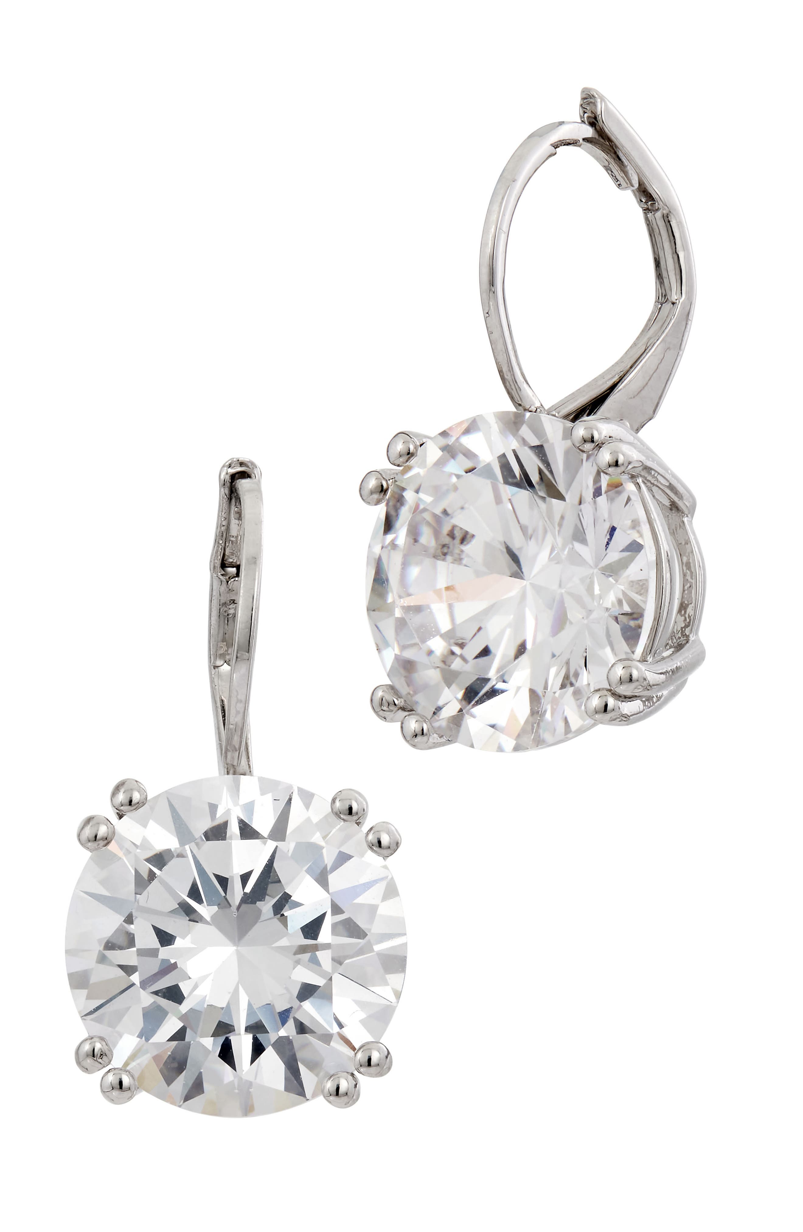 SAVVY CIE JEWELS Cubic Zirconia Drop Earrings