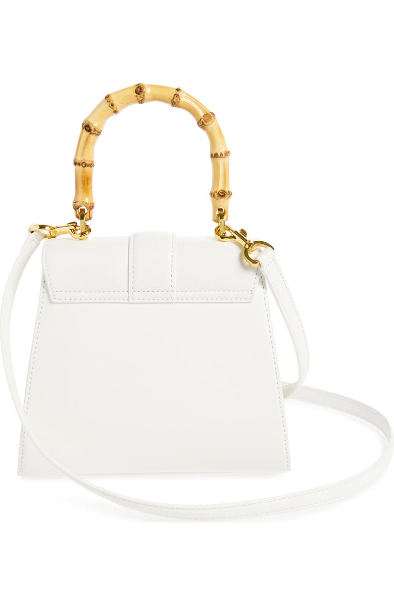 Veronica Beard Avenue Leather Bamboo Top Handle Bag, Alternate, color,