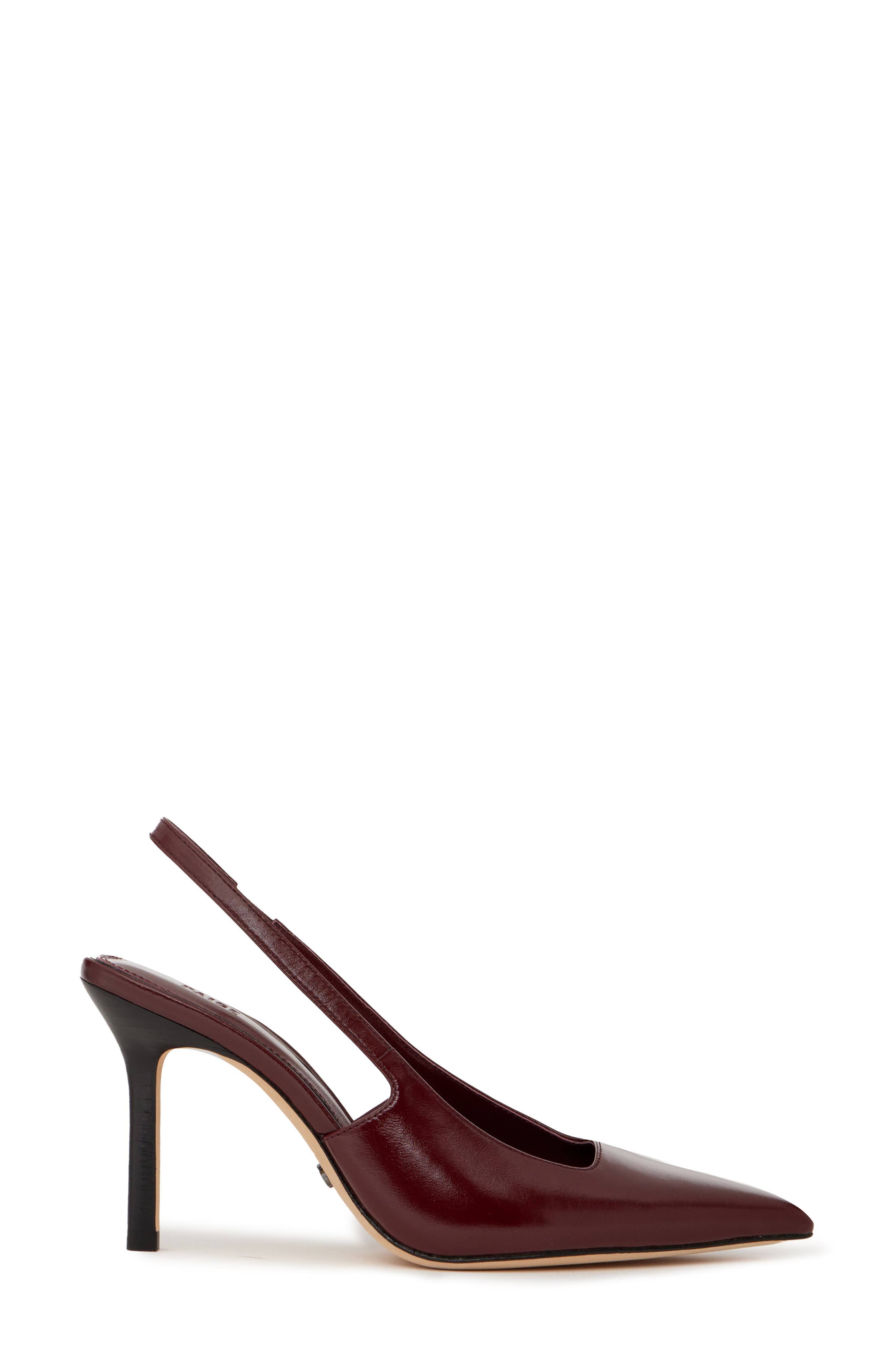 PAIGE Sienna Pointed Toe Slingback Pump, Alternate, color, Cranberry