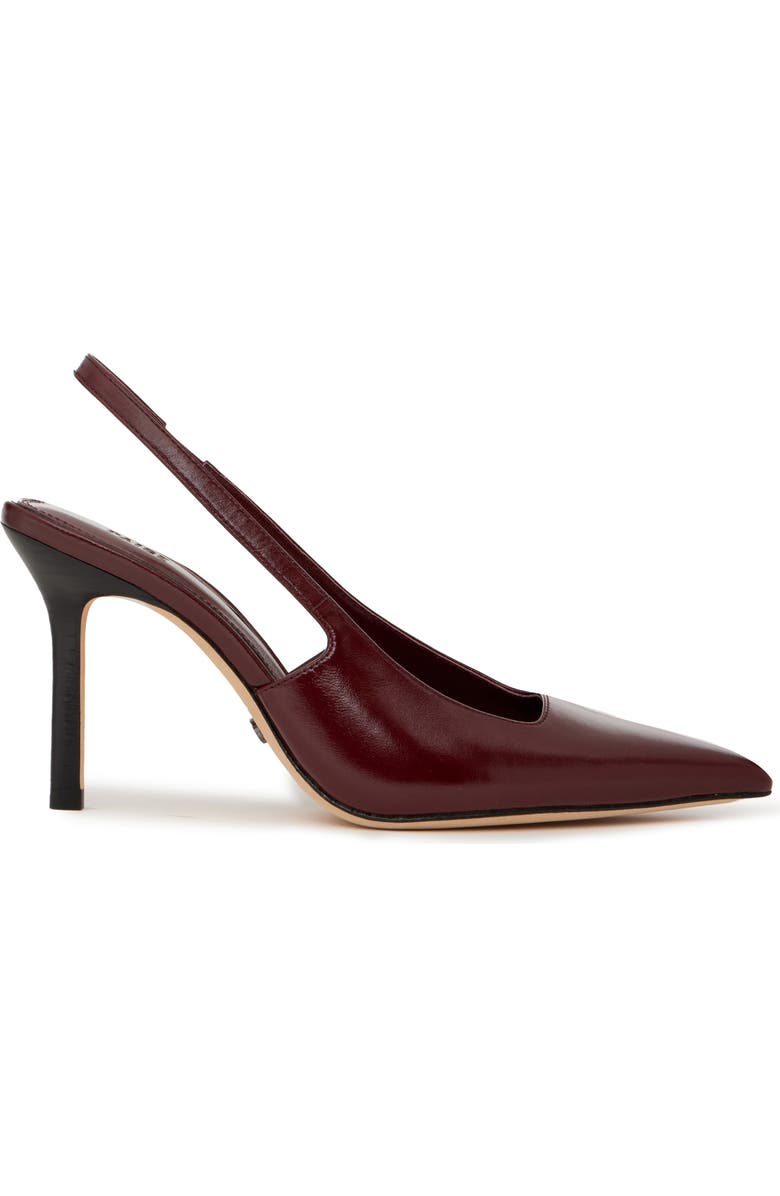 PAIGE Sienna Pointed Toe Slingback Pump, Alternate, color, Cranberry