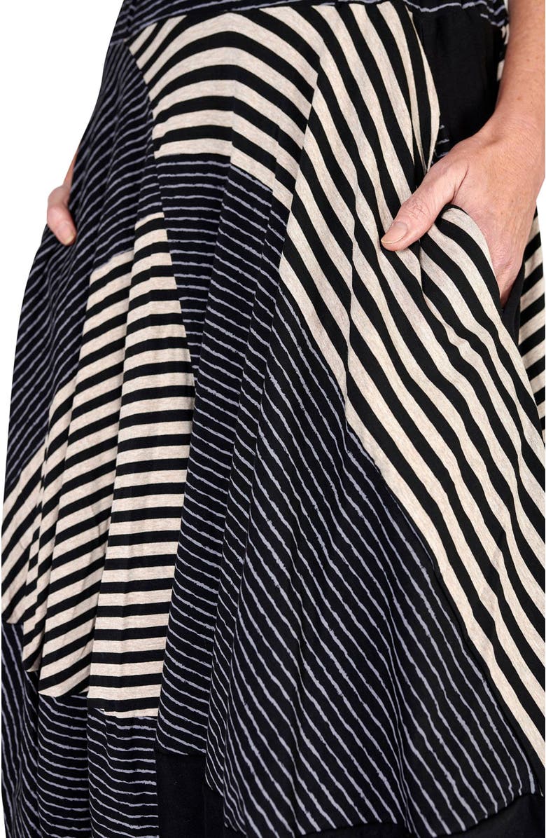 Alembika Patchwork jersey maxi skirt, Alternate, color, 