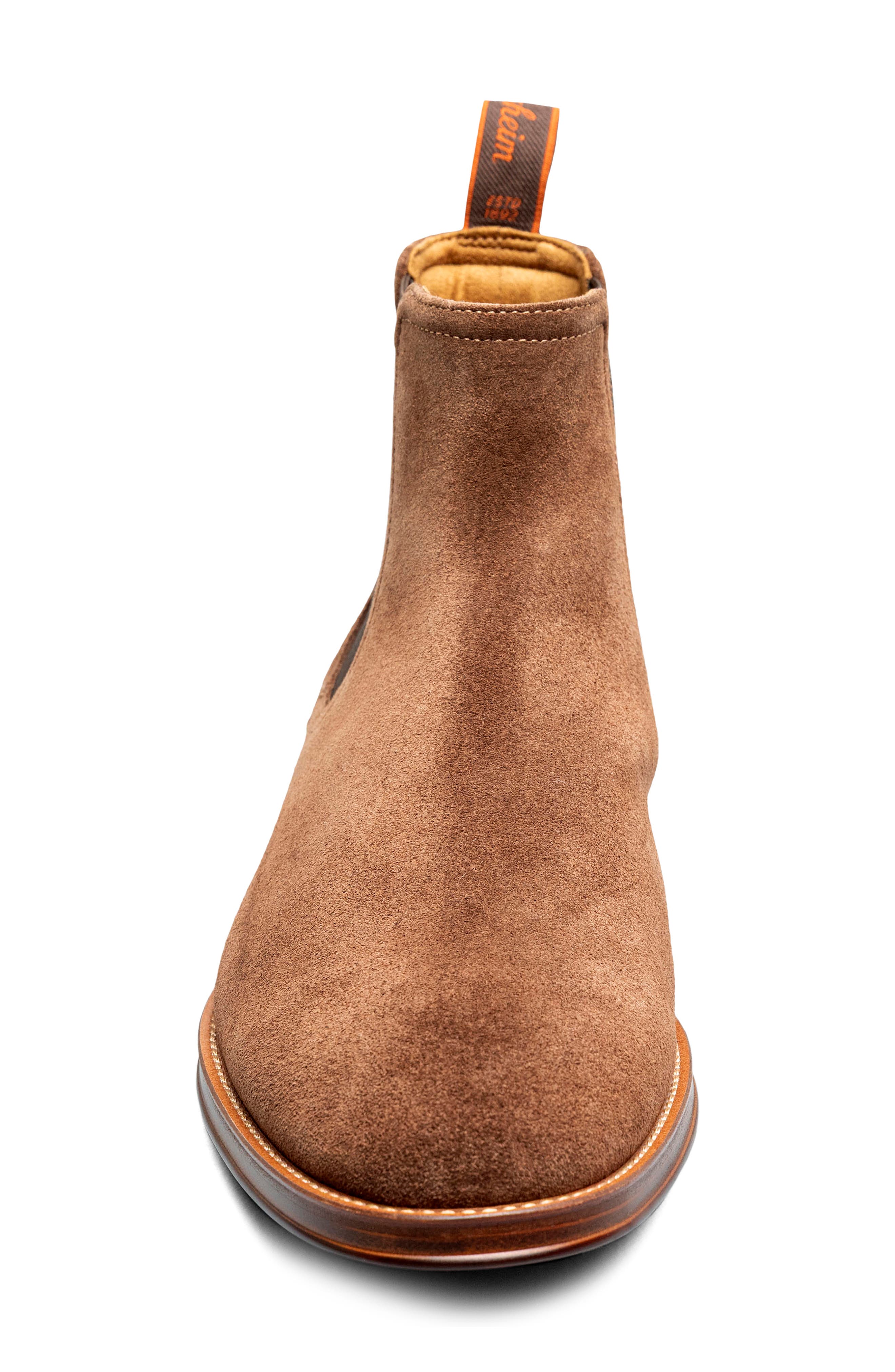 Ruvo Lug Chelsea Boot, Alternate, color, BRN SUEDE