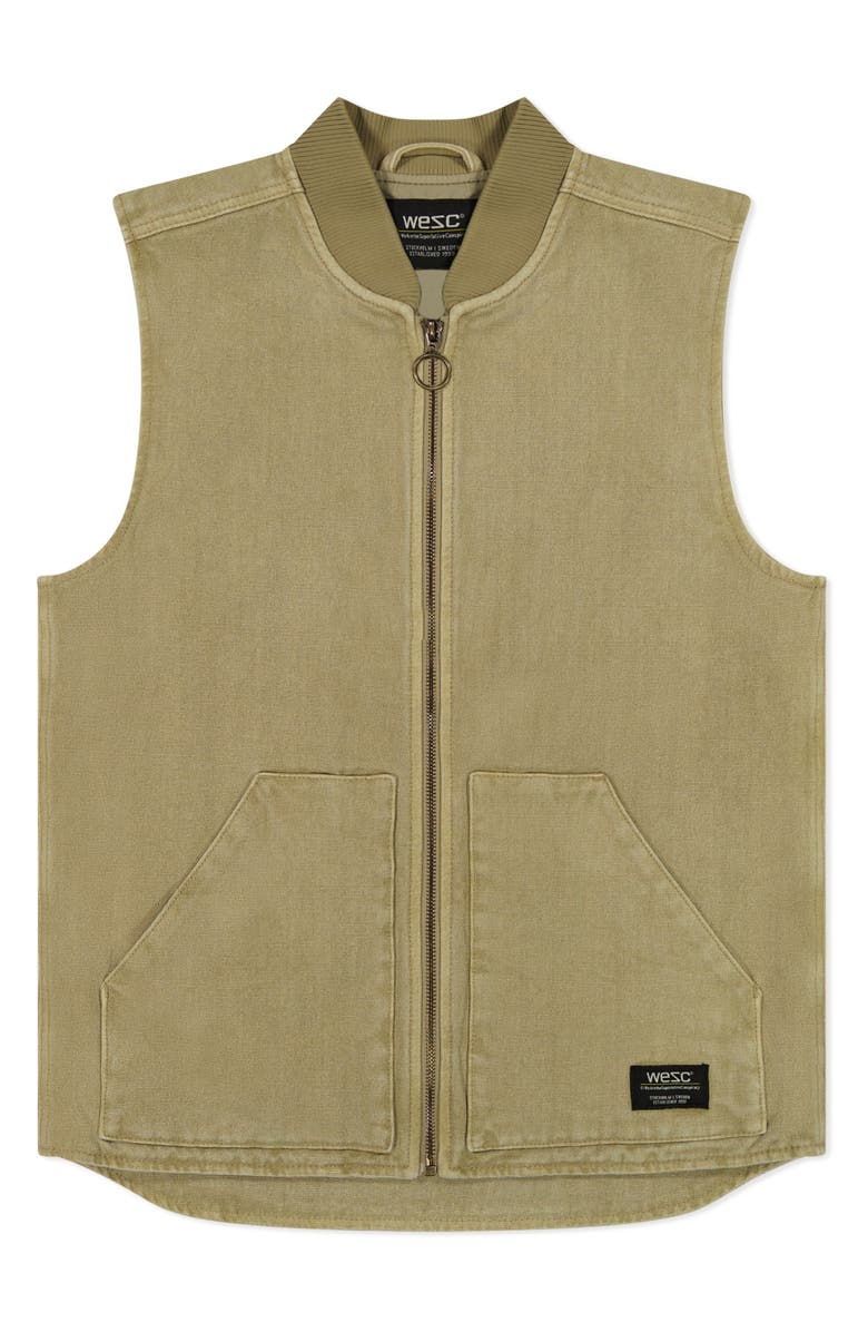 WeSC Canvas Workwear Vest, Main, color, Twill