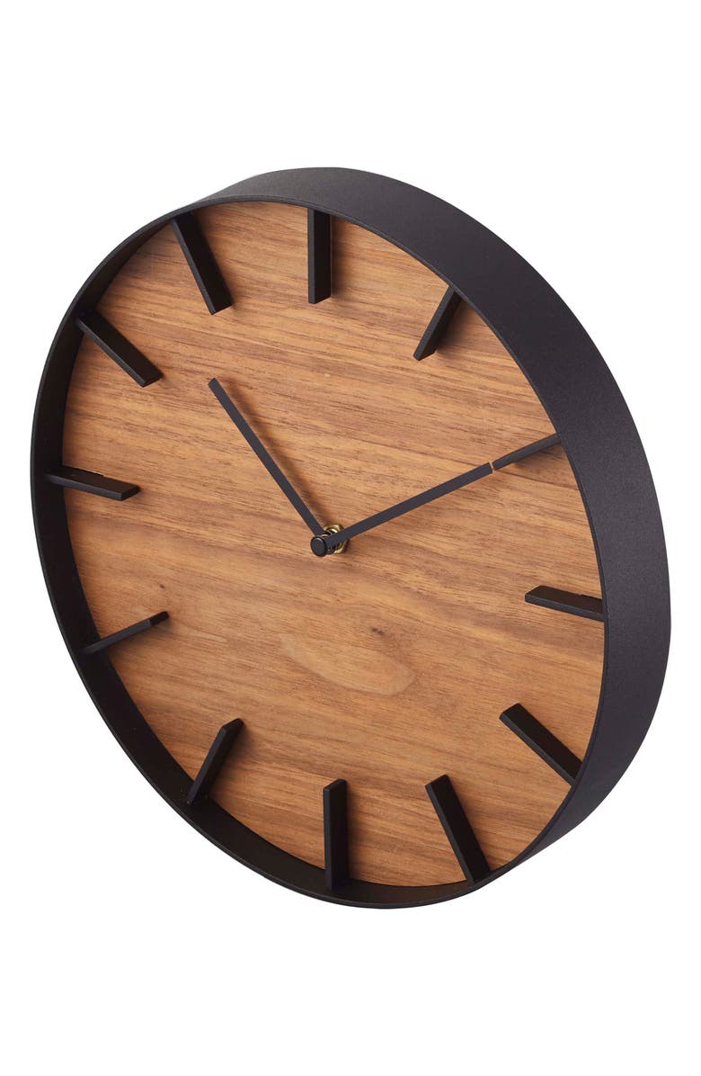 Yamazaki Rin Wall Clock, Alternate, color, Brown