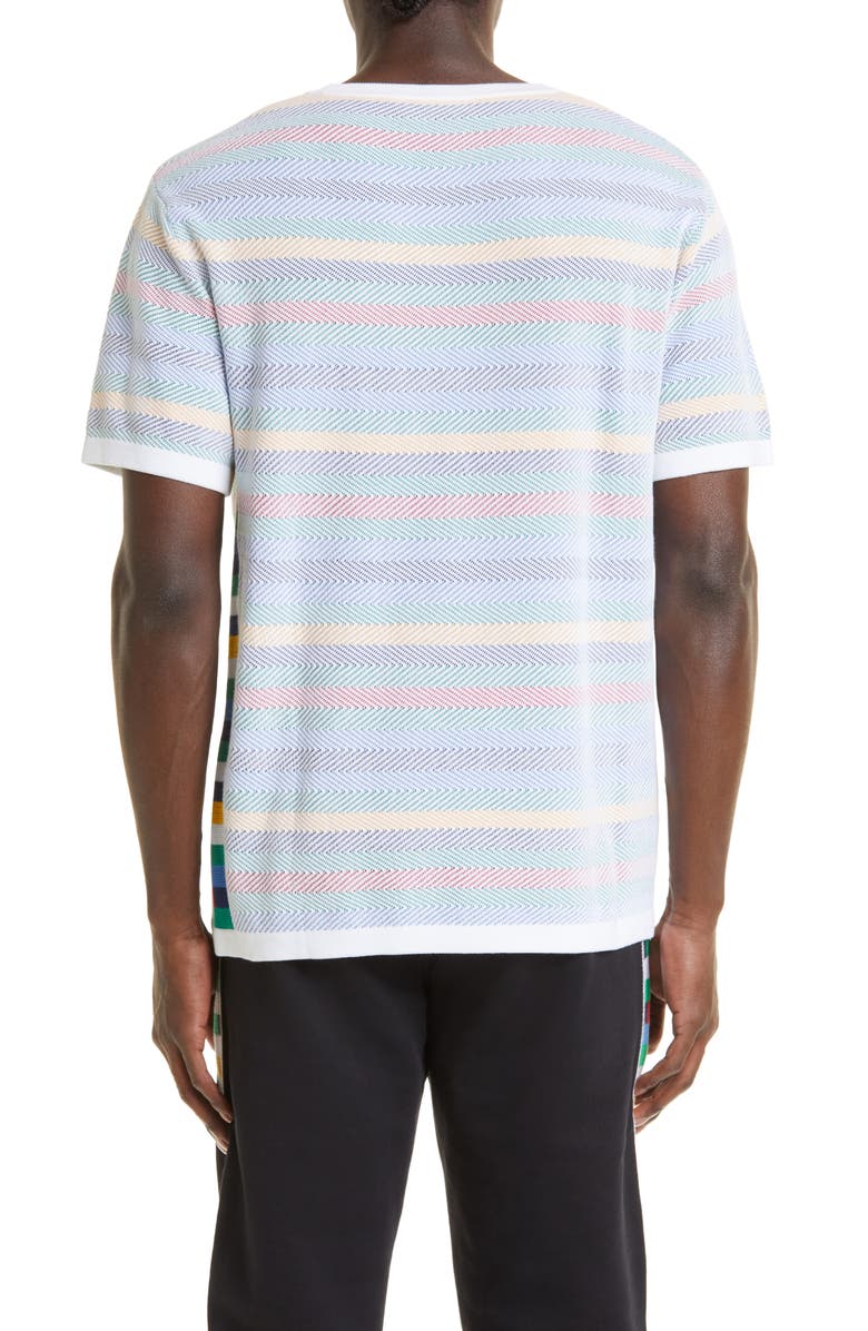 Missoni Logo Stripe Cotton T-Shirt, Alternate, color, 