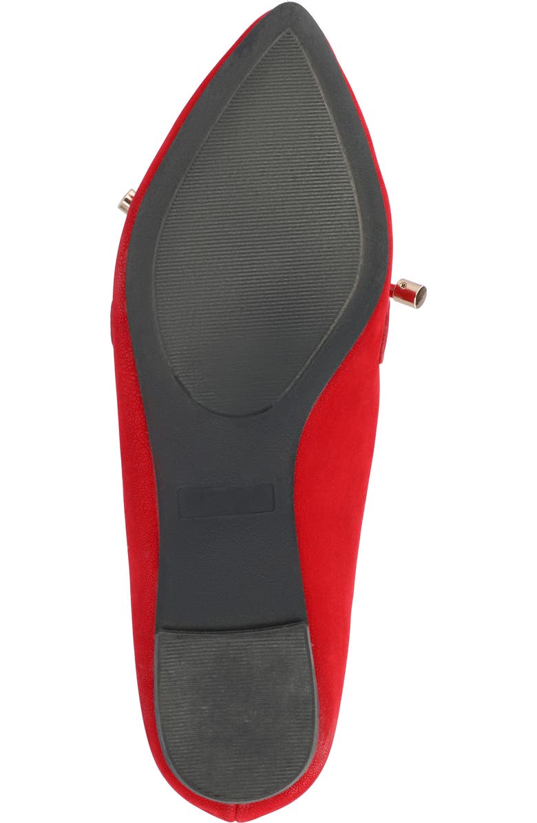 Journee Collection Muriel Flat - Narrow Width, Alternate, color, Red