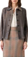 Akris punto Relaxed Fit Waxed Leather Jacket