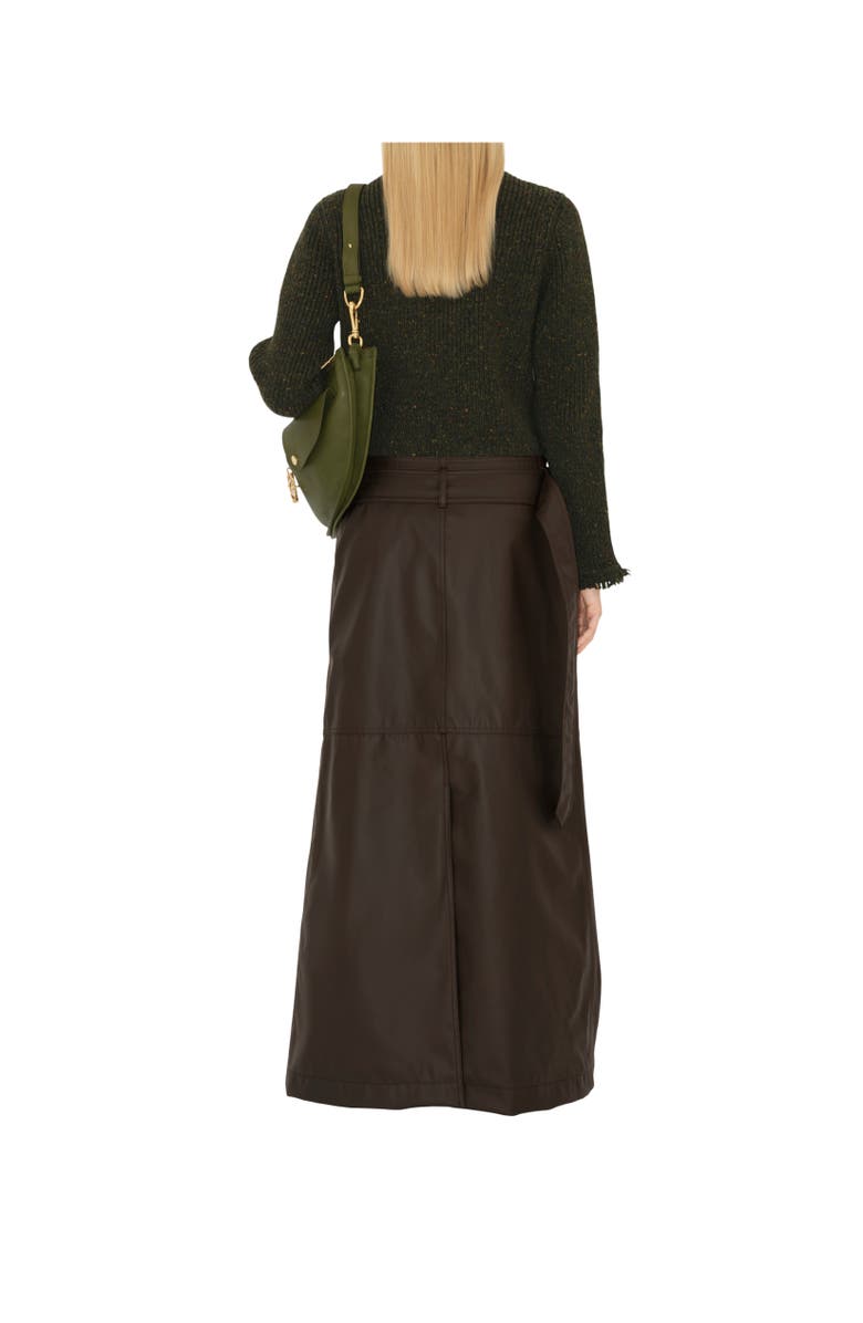 Burberry Wool Blend Maxi Skirt, Alternate, color, 