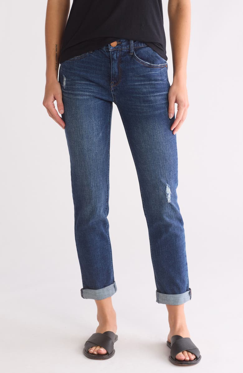 Democracy 'Ab'Solution Girlfriend Jeans, Main, color, Blue