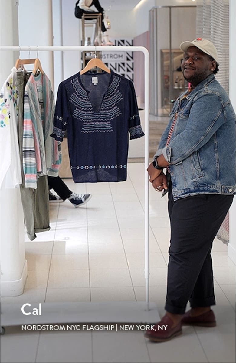 Fair Isle Puff Sleeve Sweater, sales video thumbnail