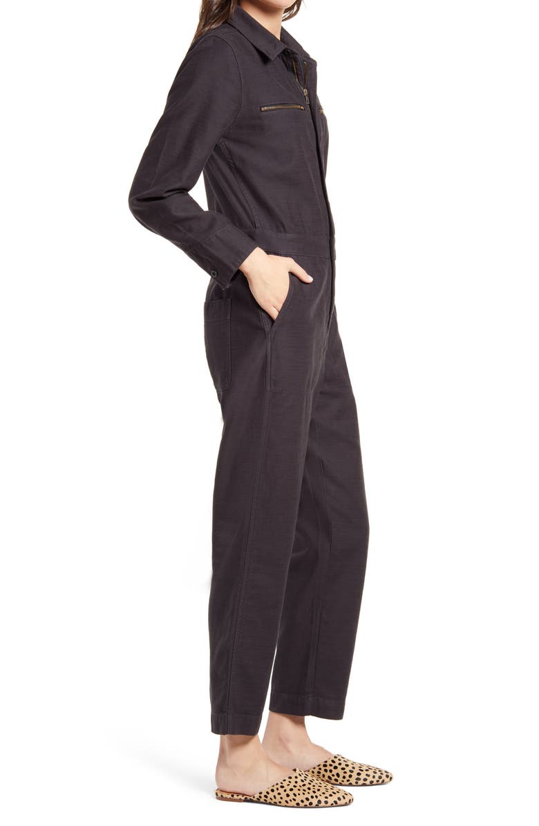 Madewell Women's Zip Pocket Coverall Jumpsuit, Alternate, color,