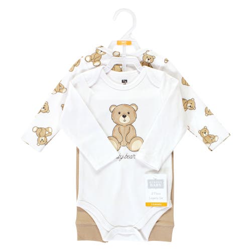Hudson Baby Cotton Bodysuit And Pant Set In White