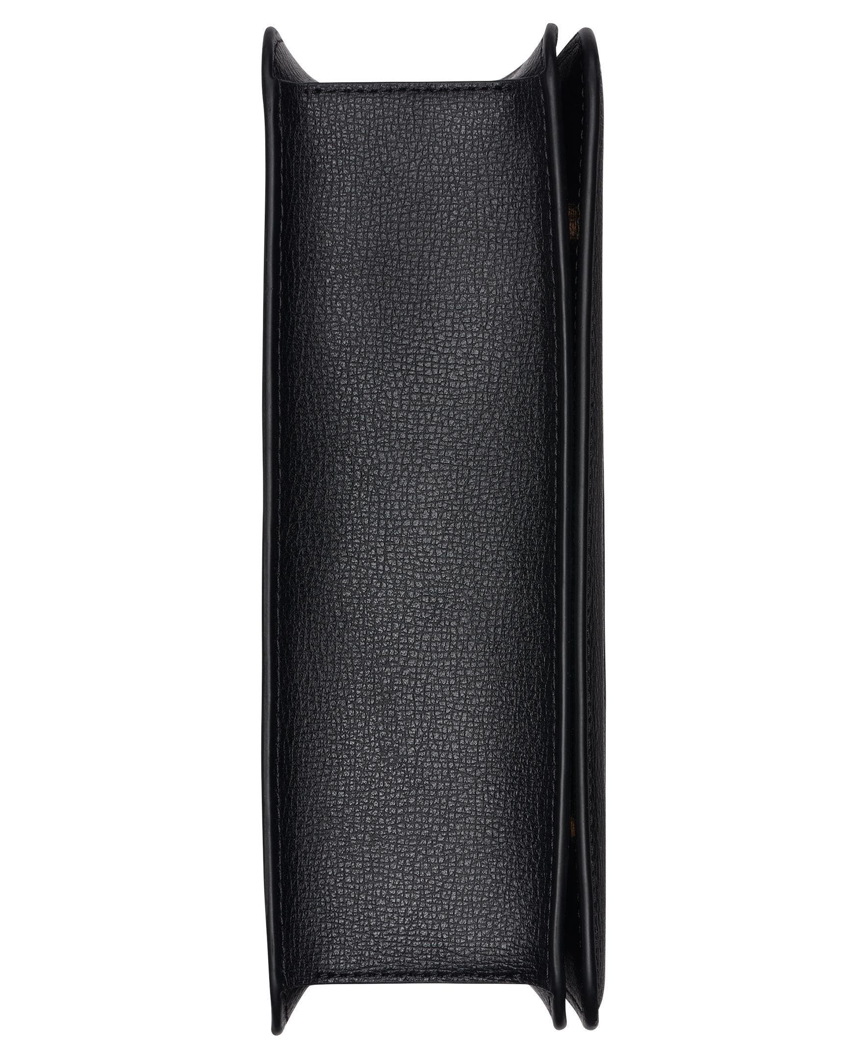 KARL LAGERFELD PARIS Simone Canvas Satchel, Alternate, color, Natural/Black