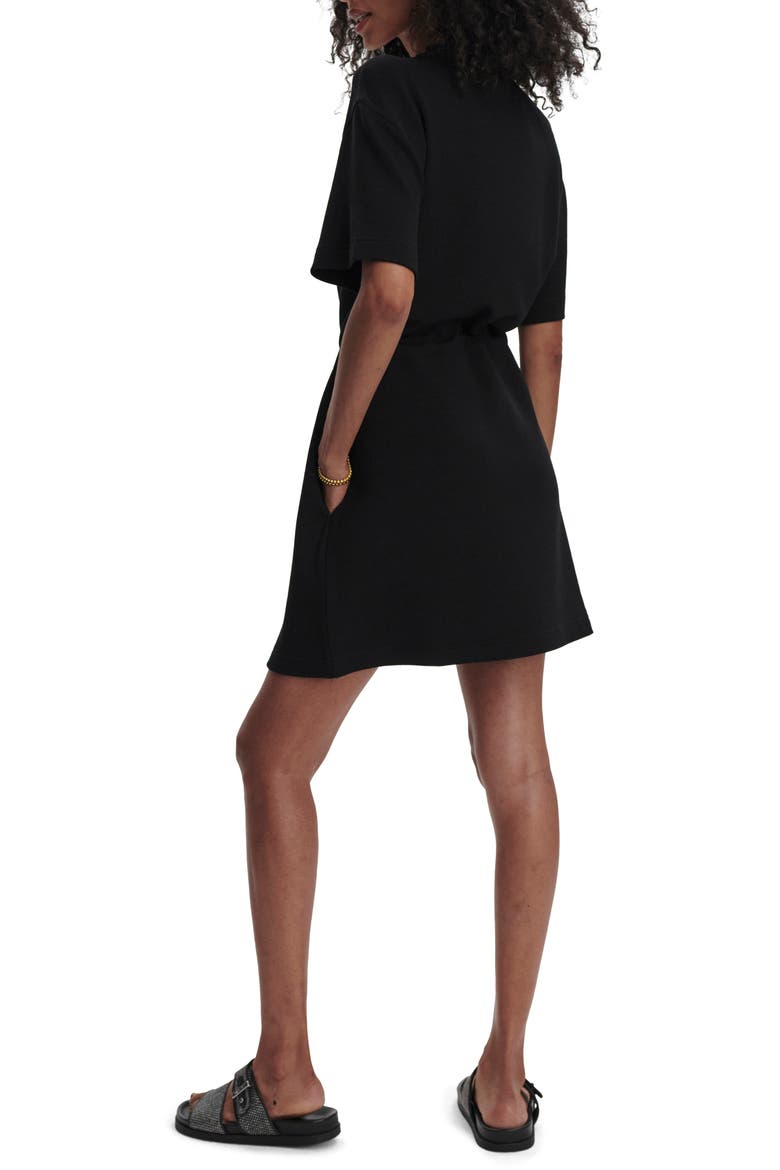 DoubleSoft Short Sleeve Dress, Alternate, color, BLACK