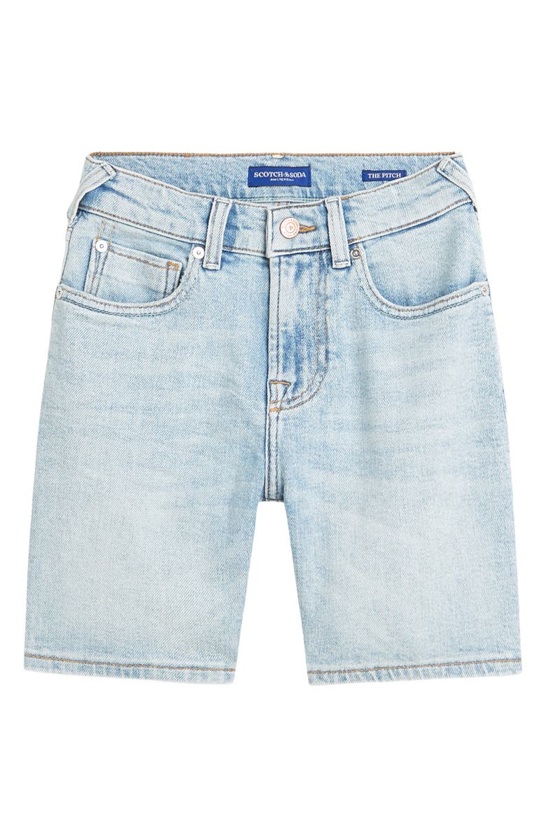 Scotch & Soda The Pitch Loose Kids' Denim Shorts, Main, color, Borderland