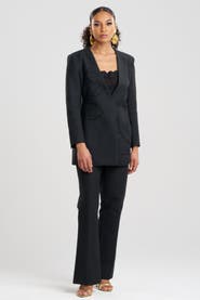 Natori CANVAS Blazer with Embroidery