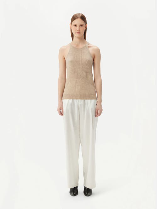 Gobi Mongolian Cashmere Organic Color Cashmere Top In Warm Grey