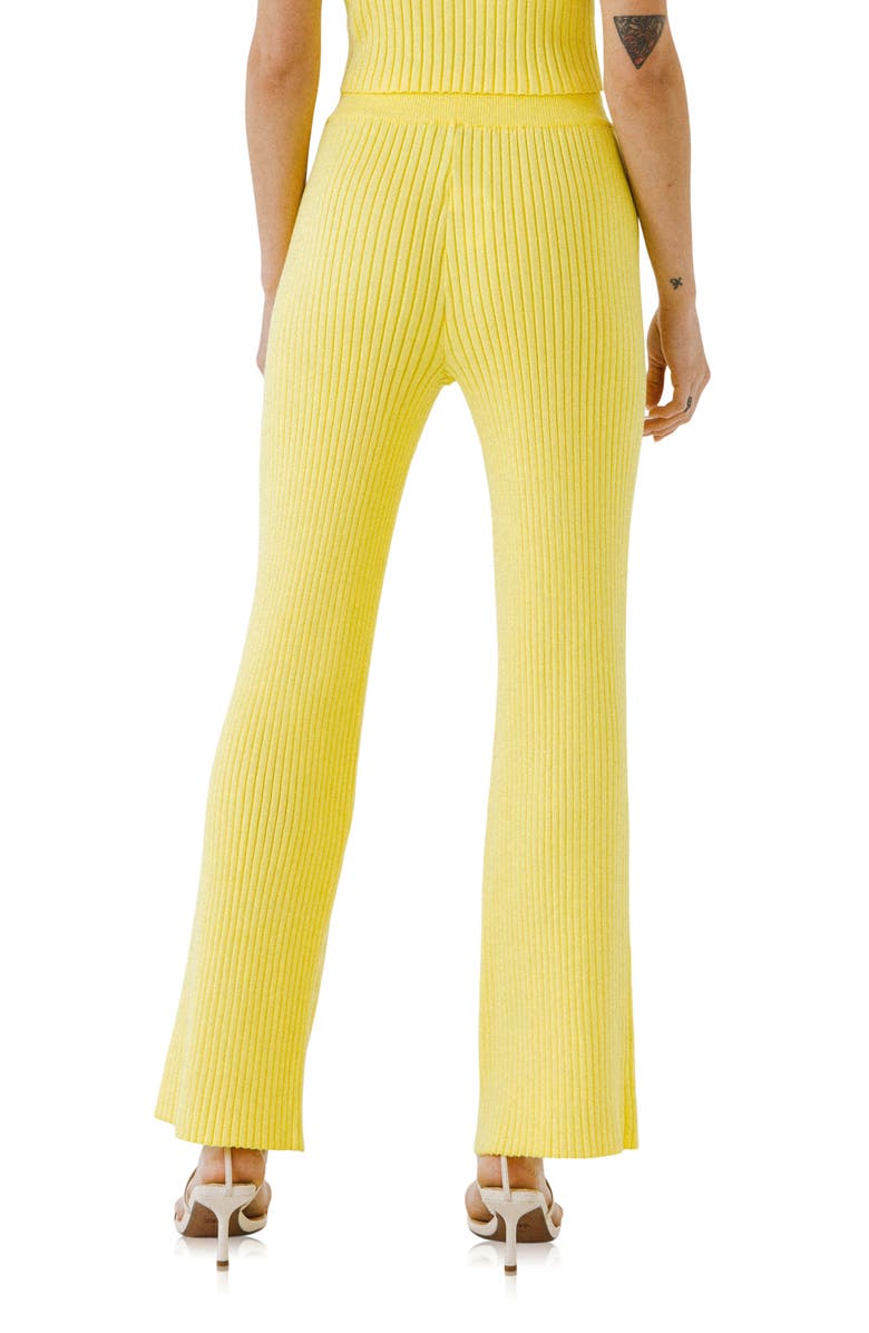 Endless Rose Ribbed Drawstring Pants, Alternate, color, Lime