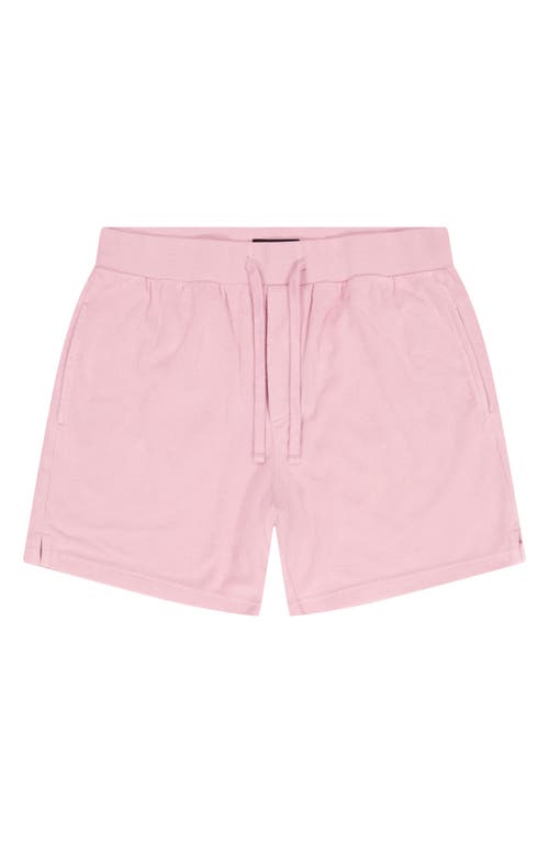 Goodlife Cotton Terry Cloth Shorts In Candy Pink