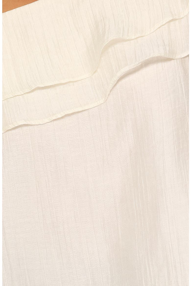 Veana One Shoulder Top, Alternate, color, CREAM