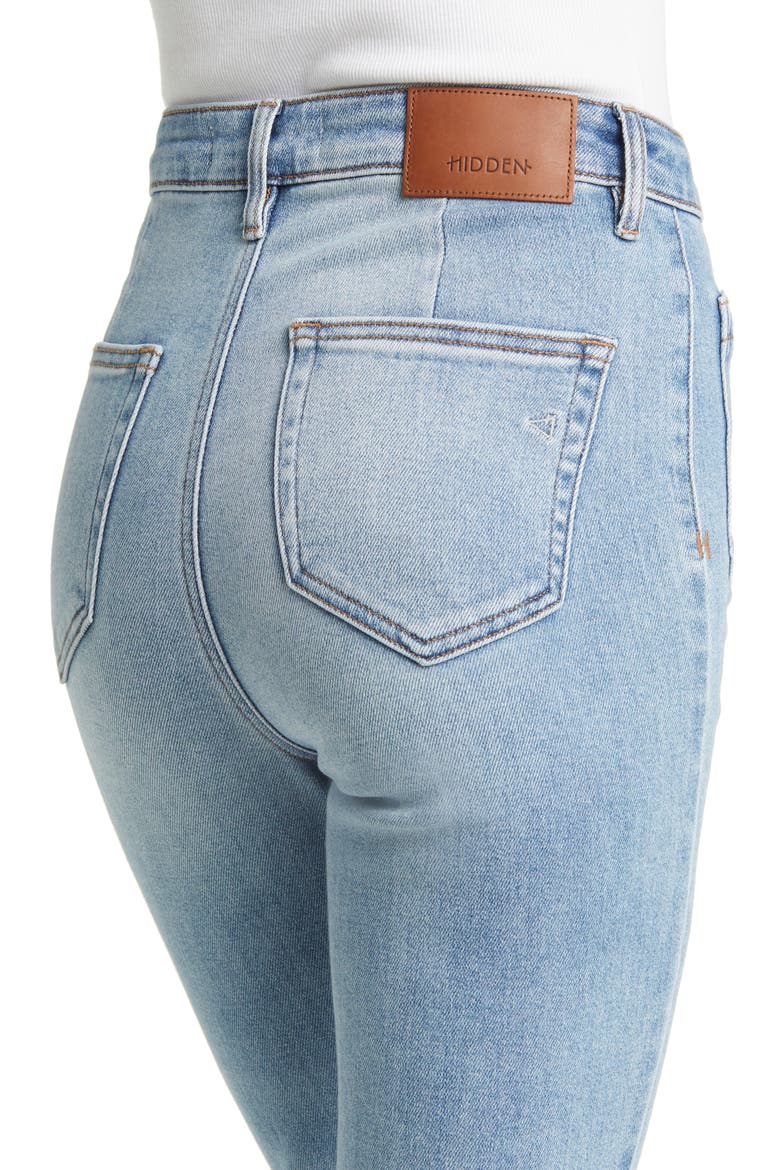 Patch Pocket Bootcut Jeans, Alternate, color, LIGHT WASH