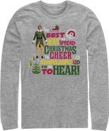 Elf Men's Elf Christmas Cheer Loud Singing  Long Sleeve Shirt