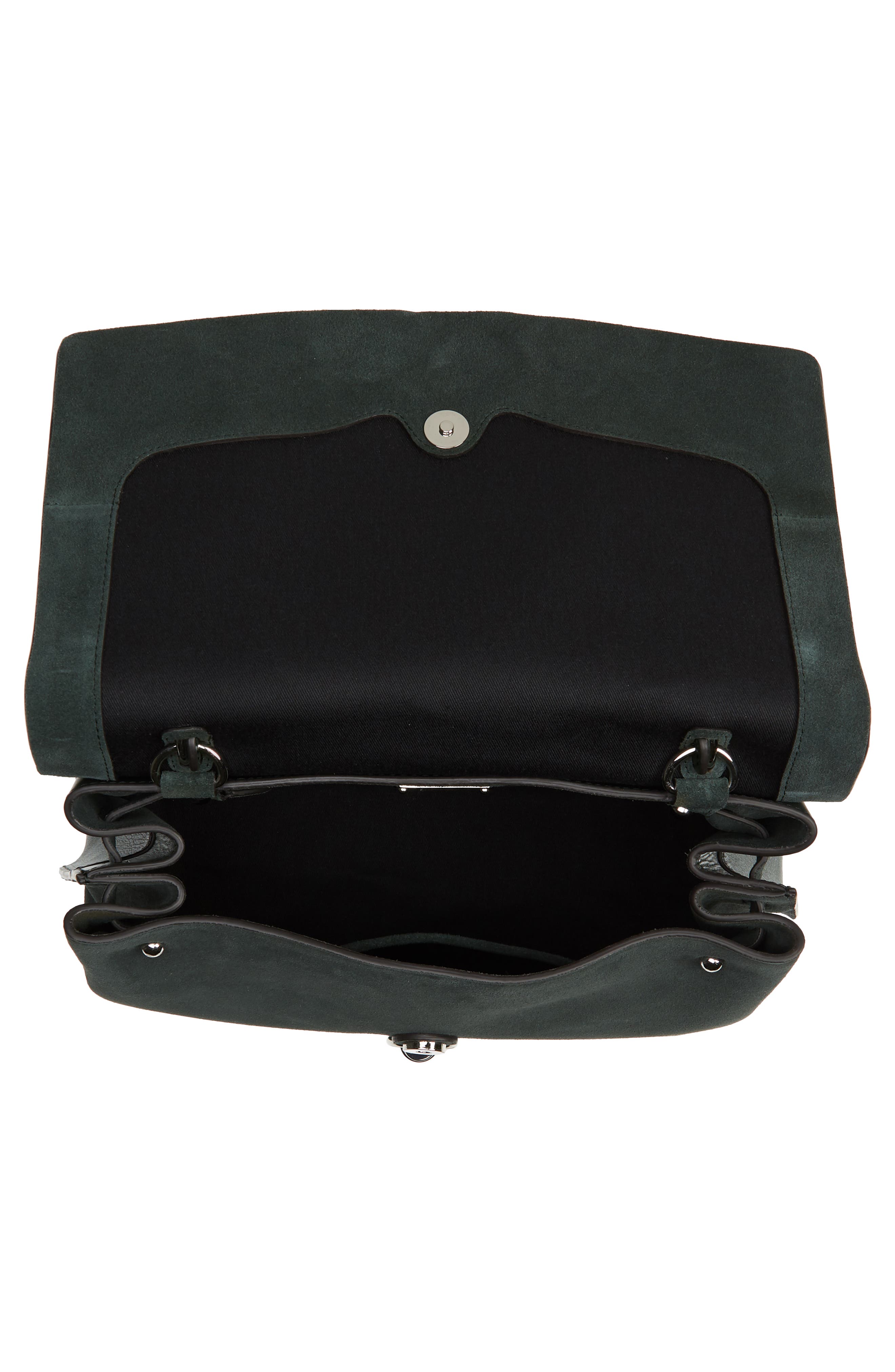 Stella Suede Satchel, Alternate, color, PINE