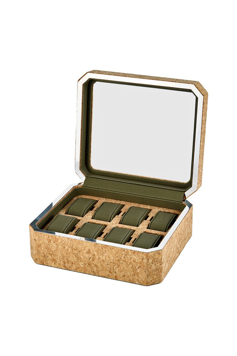 Cortica 8 Piece Watch Box, Alternate, color, Cork