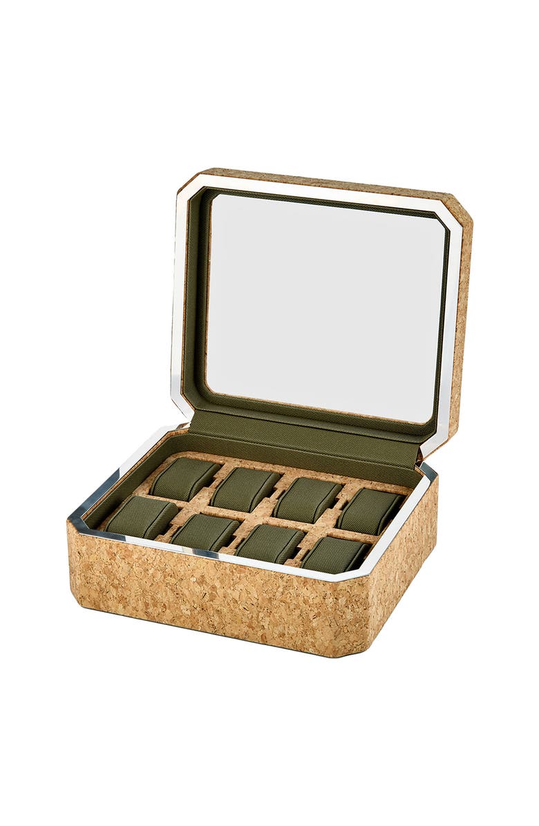 WOLF Cortica 8 Piece Watch Box, Alternate, color, Cork