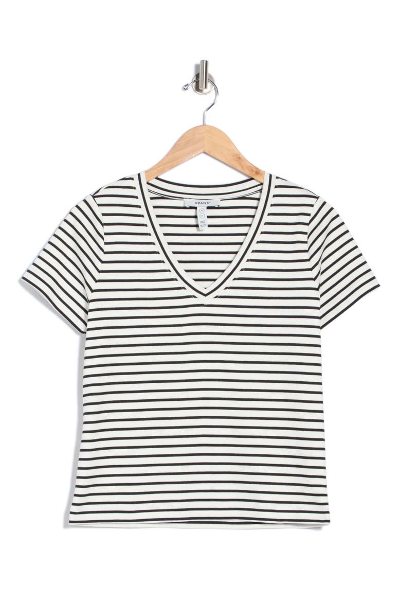 Cool Cotton V Neck T-Shirt, Alternate, color, BLACK B MARINER