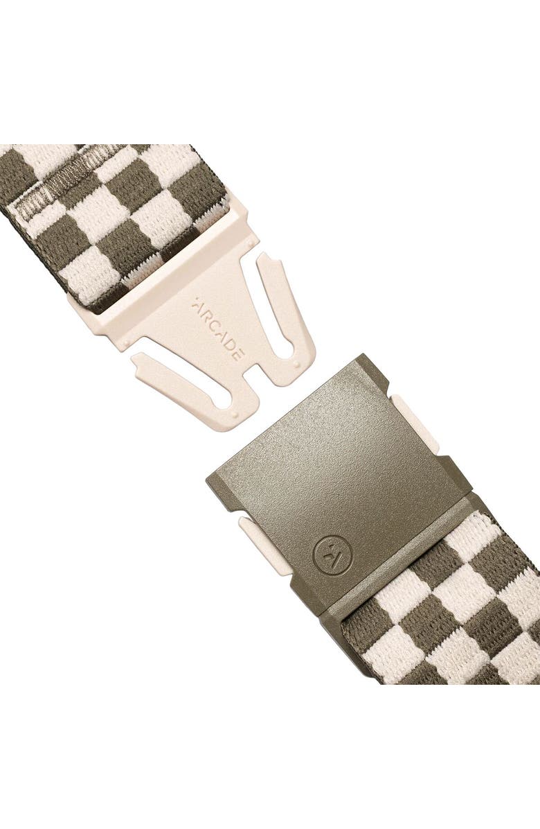ARCADE Check Belt, Alternate, color, Crocodile/Khaki