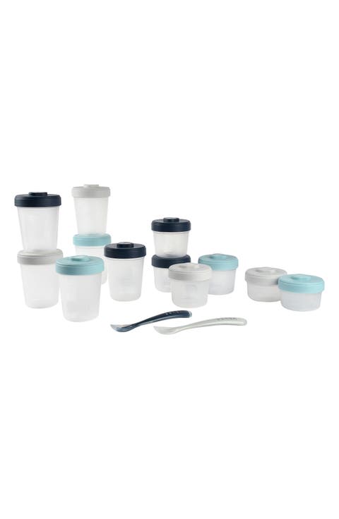 12-Piece Clip Portion Container & Spoon Set