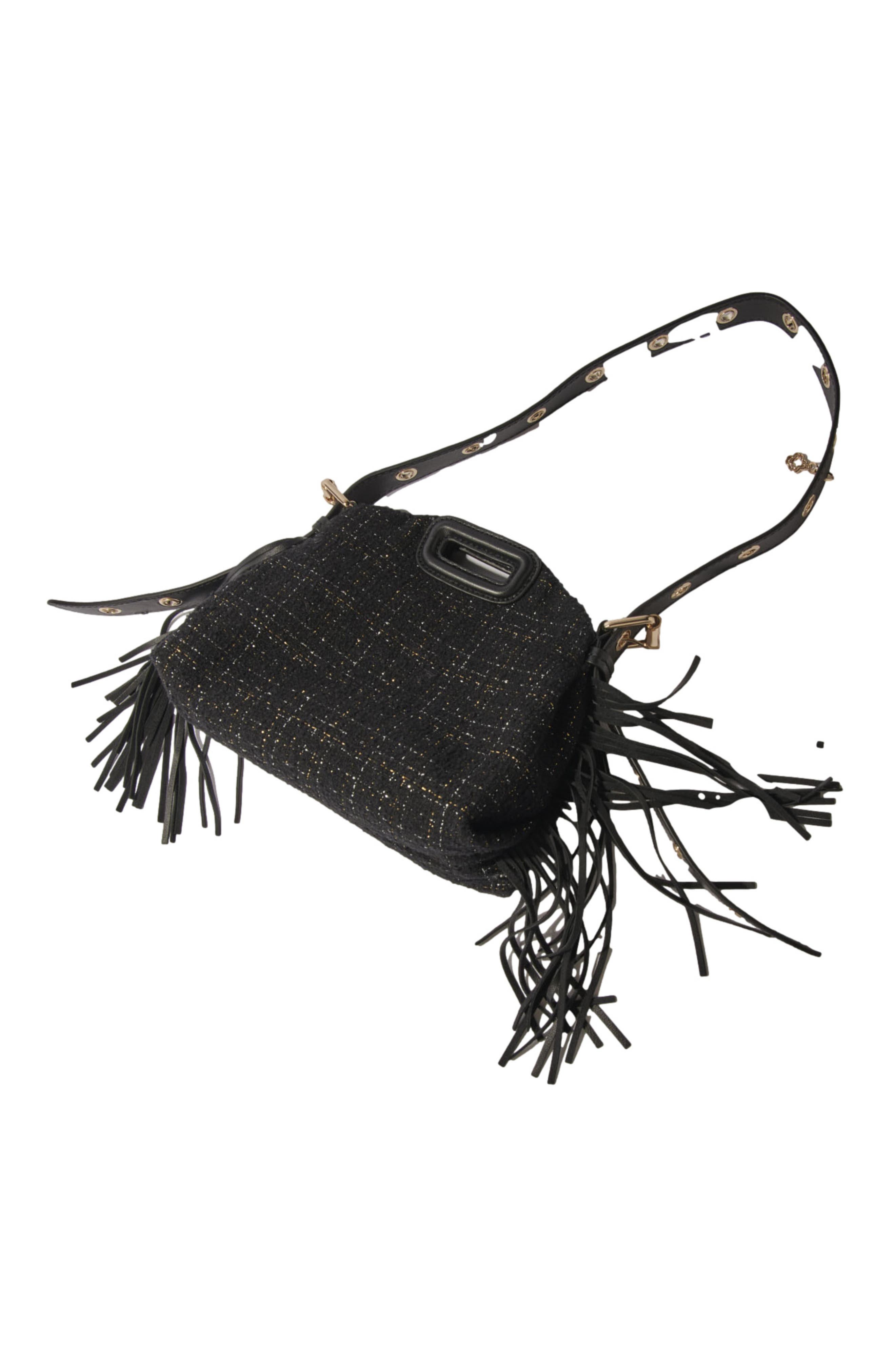 maje Tweed Miss M Mini bag, Alternate, color, 