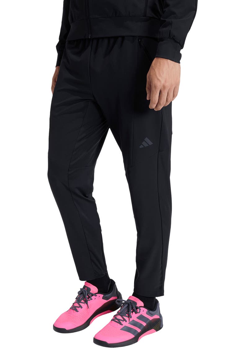 D4T Hybrid Workout Pants, Main, color, BLACK