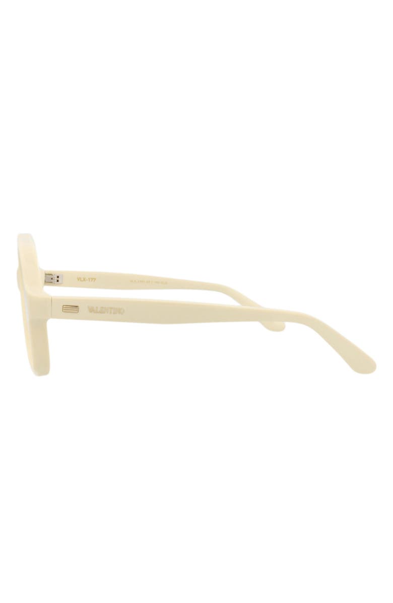 Valentino 59mm Oversize Optical Frames, Alternate, color, Ivory Transparent