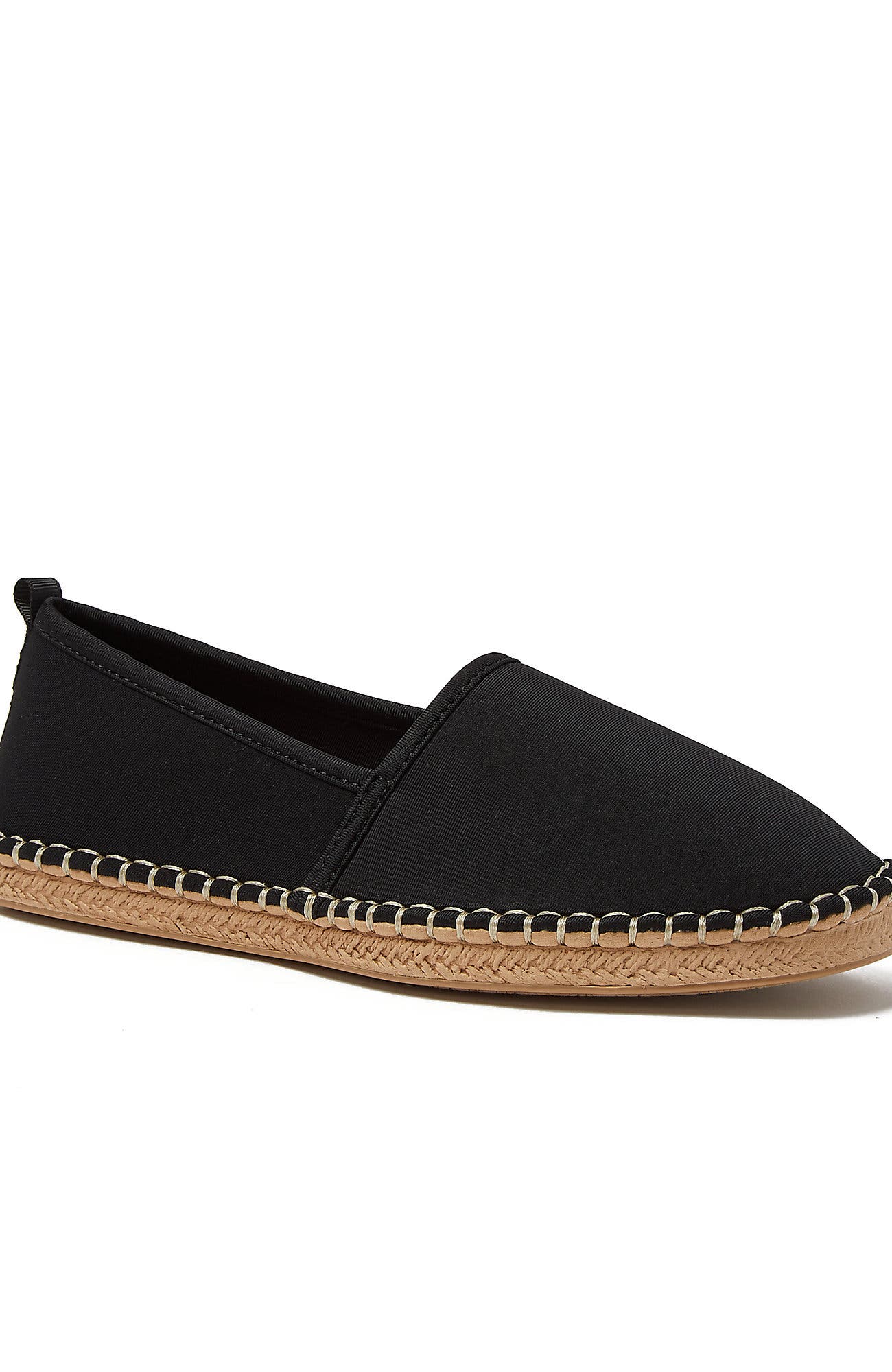 Lands' End Espadrille Beach and Water Shoes, Alternate, color, Black