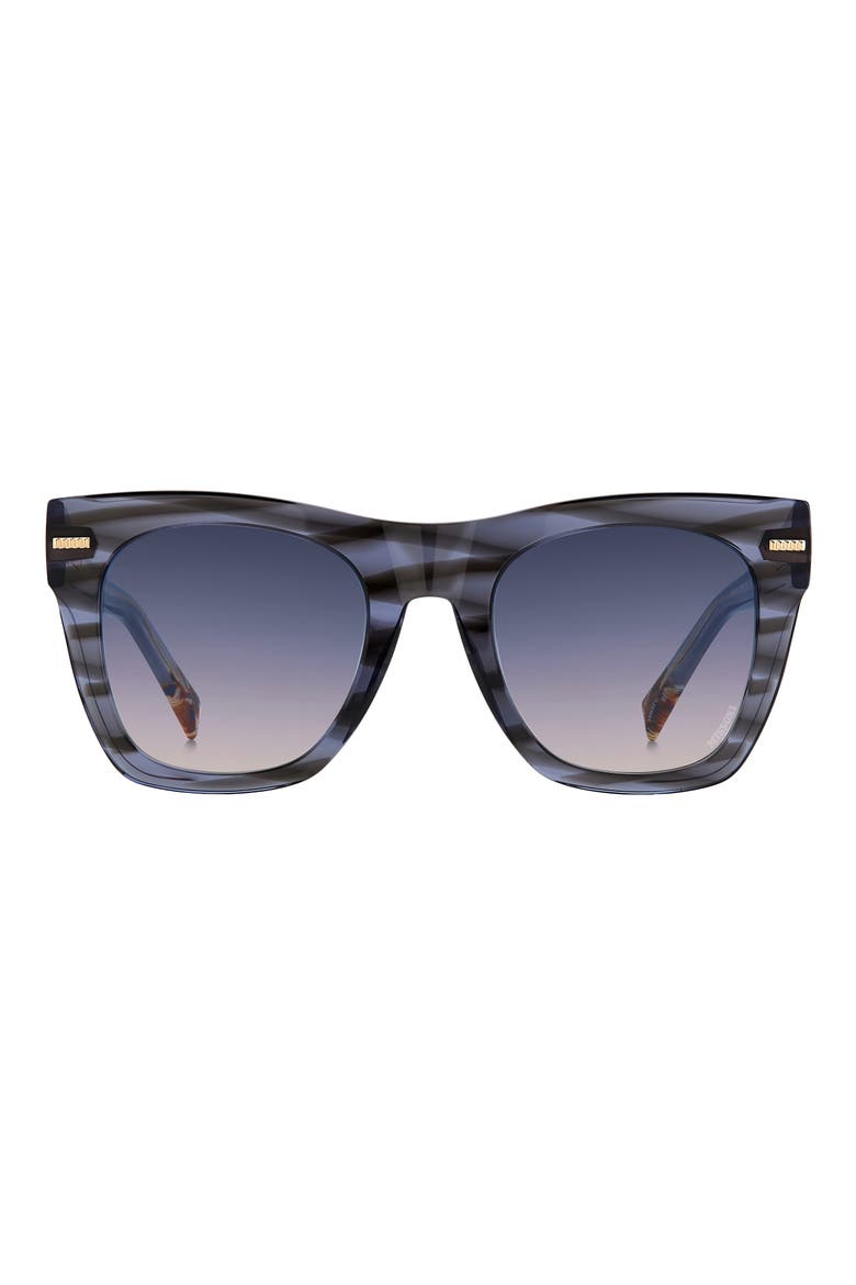 51mm Gradient Square Sunglasses, Main, color, GREY
