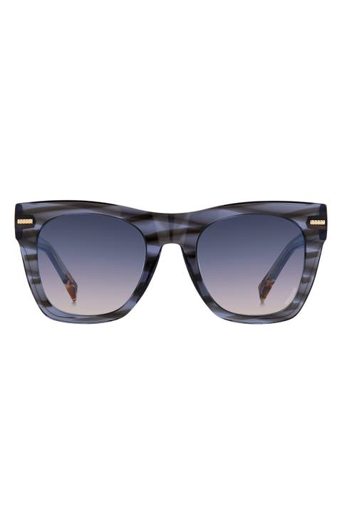 51mm Gradient Square Sunglasses