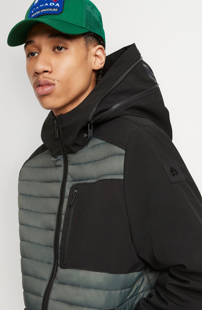 Moose Knuckles Sherwood Water Resistant Quilted Bomber Jacket, Alternate, color, 