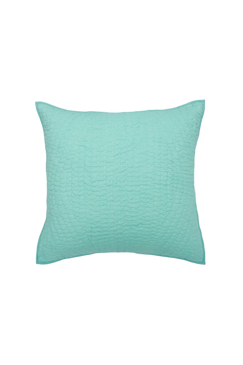 James Cotton Euro Pillow Sham, Main, color, Green