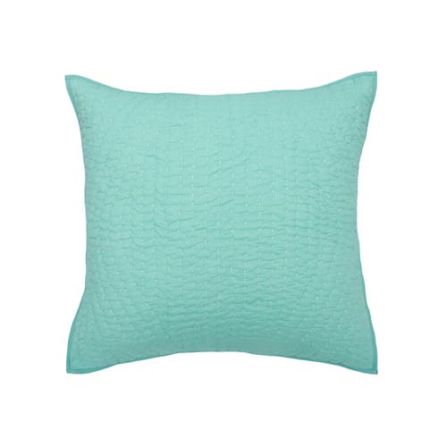 Carol & Frank James Cotton Euro Pillow Sham In Green