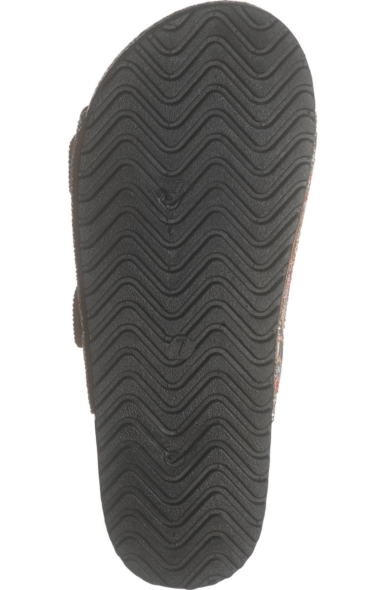 TOP MODA Spring Slide Sandal, Alternate, color, Multi Bead