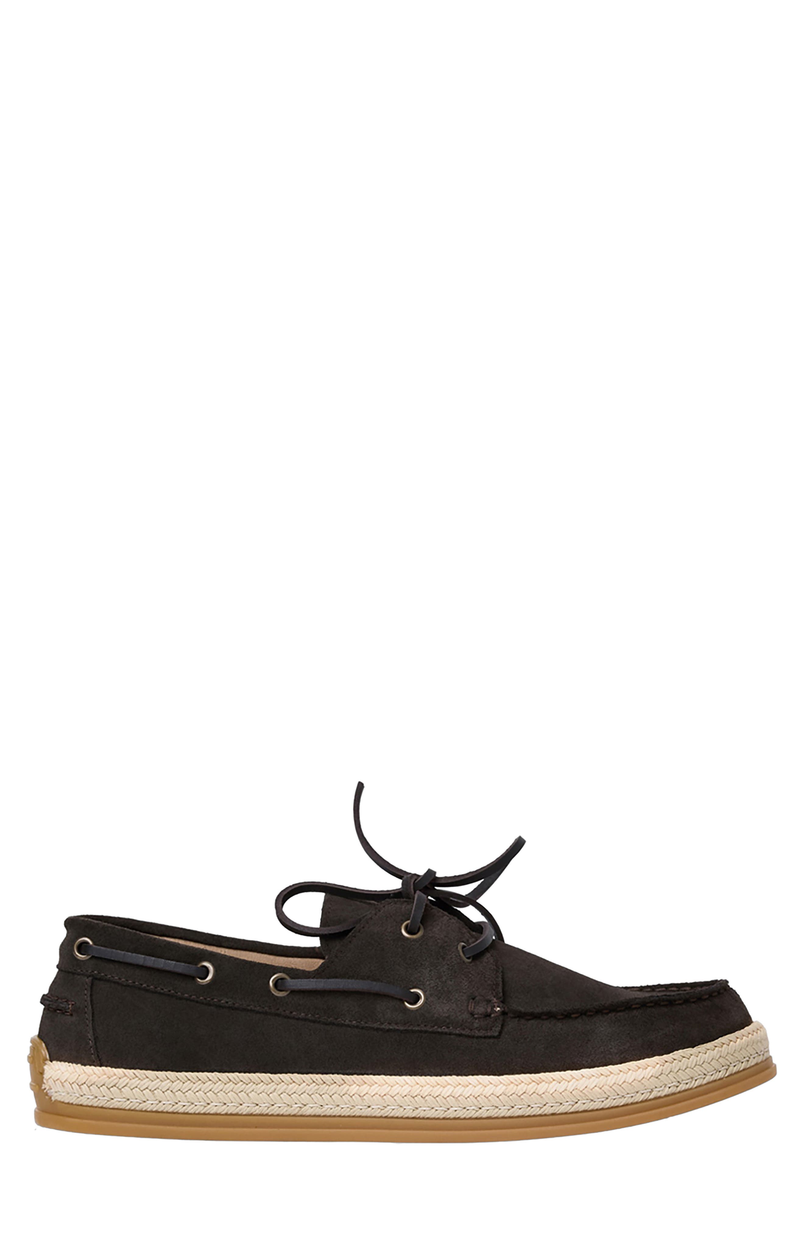 Allen Boat Shoe, Alternate, color, DARK BROWN SUEDE